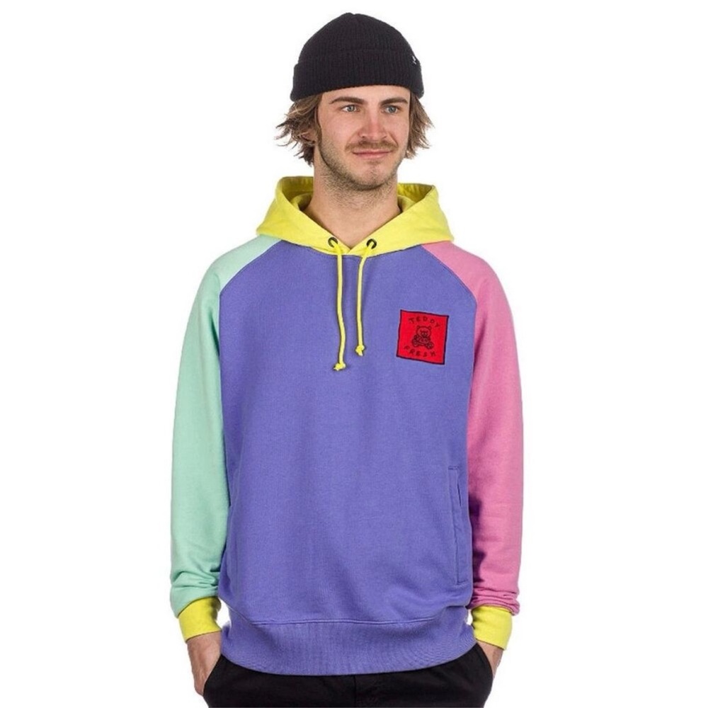 TEDDY FRESH COLORBLOCK HOODIE MENS XS